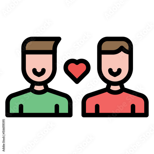 Friends icon vector image. Can be used for Social Relationship.