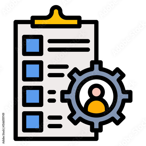 Compliance Management icon vector image. Can be used for Compilance and Regulation.