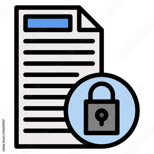 Confidential icon vector image. Can be used for Compilance and Regulation.