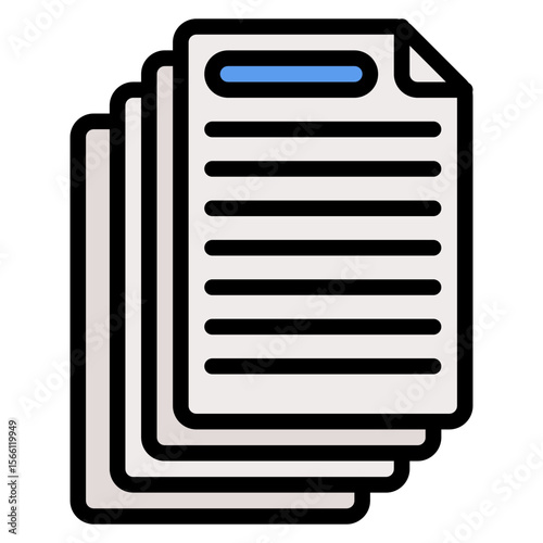 Document icon vector image. Can be used for Compilance and Regulation.