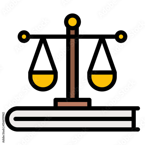 Legislation icon vector image. Can be used for Compilance and Regulation.