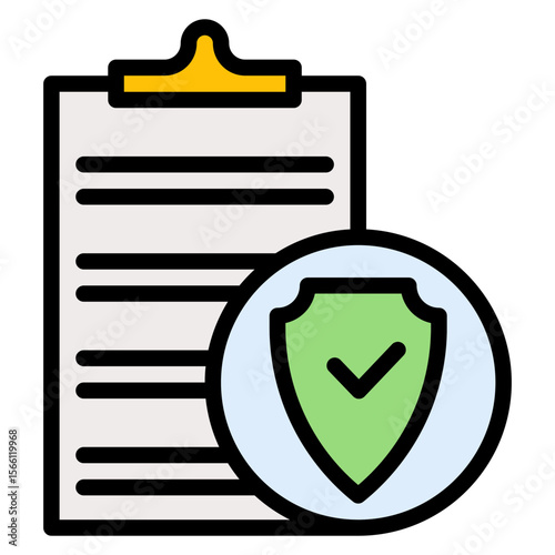 Policy icon vector image. Can be used for Compilance and Regulation.