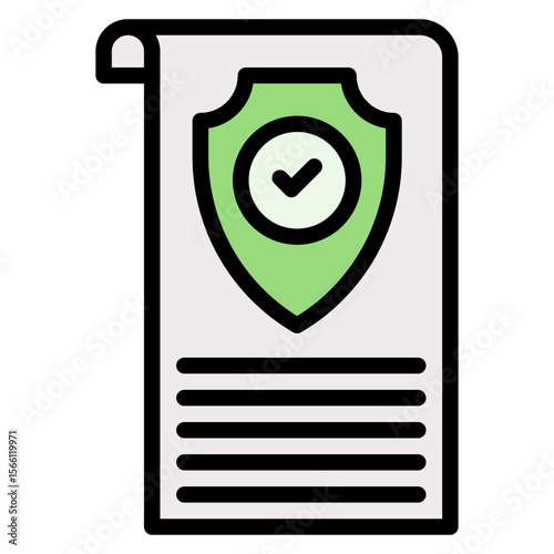 Permission icon vector image. Can be used for Compilance and Regulation.