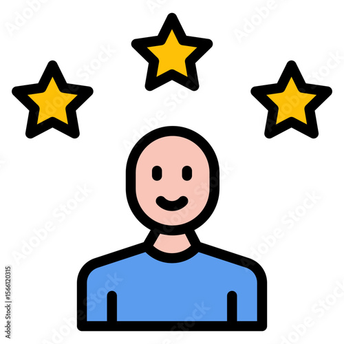 Customer Satisfaction icon vector image. Can be used for Market Research.