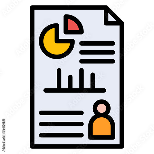 Infographic icon vector image. Can be used for Market Research.
