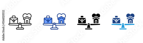 Work-Life icon sheet multiple style collection
