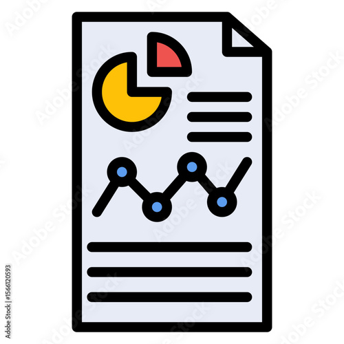 Report icon vector image. Can be used for Market Research.