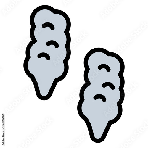 Smoke icon vector image. Can be used for Smoking.