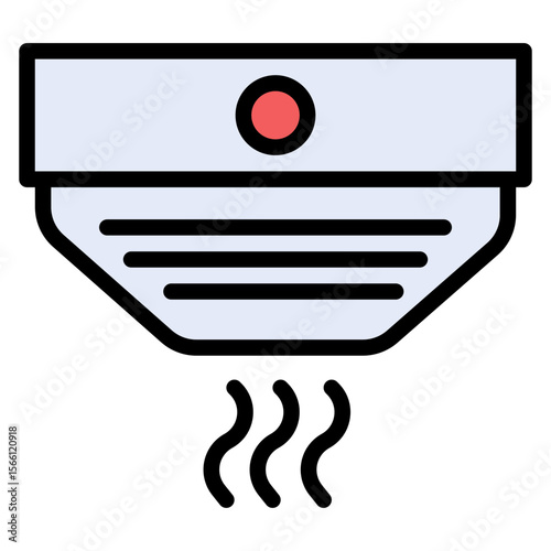 Smoke Detector icon vector image. Can be used for Smoking.