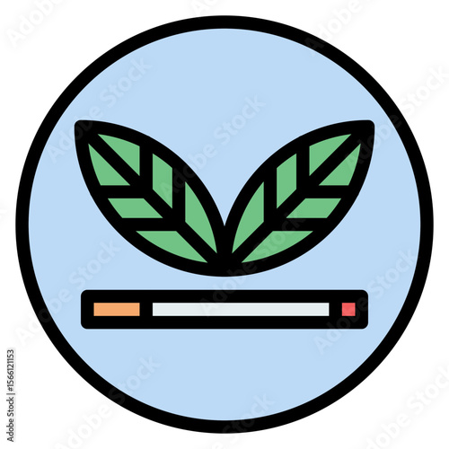 Tobacco icon vector image. Can be used for Smoking.