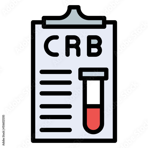 C Reactive Protein icon vector image. Can be used for Medical Tests.