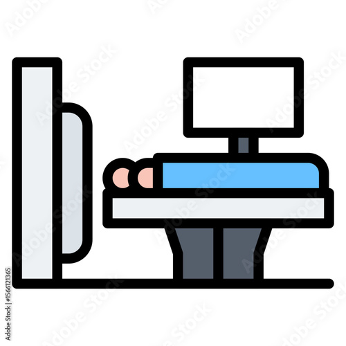CT Scan icon vector image. Can be used for Medical Tests.