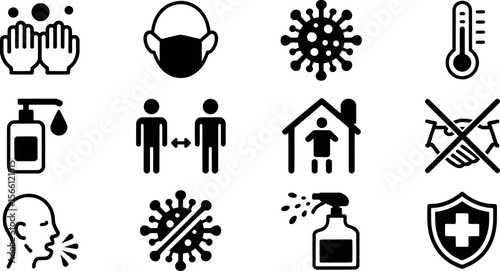 Hygiene and health precautions safety coronavirus