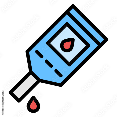 Glucose Test icon vector image. Can be used for Medical Tests.
