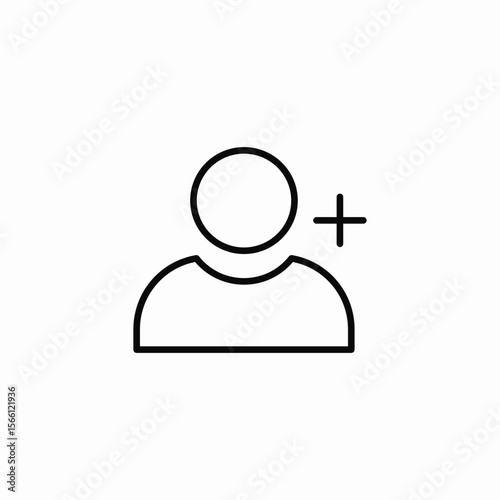 add user icon sign vector