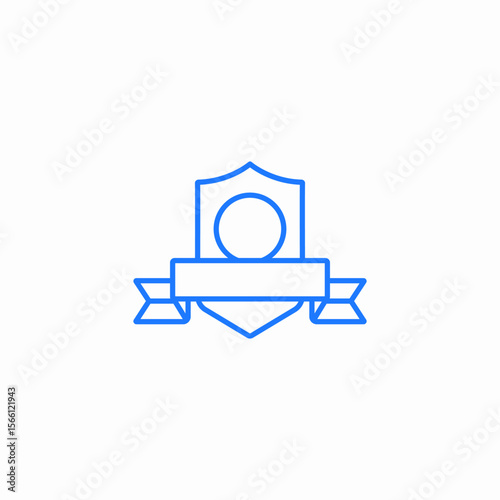 award shield icon sign vector