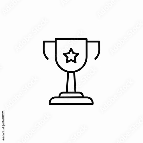award trophy icon sign vector