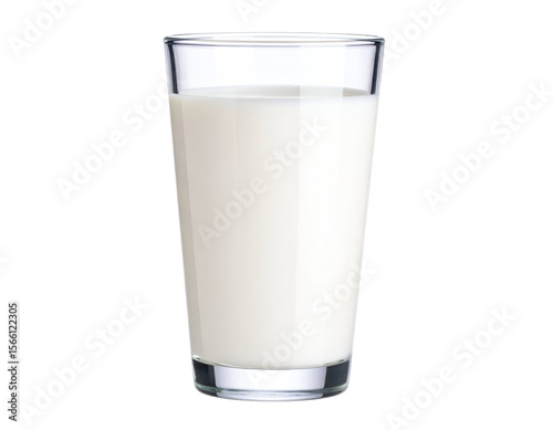 A perfectly poured glass of fresh milk captures its natural essence and refreshing qualities.