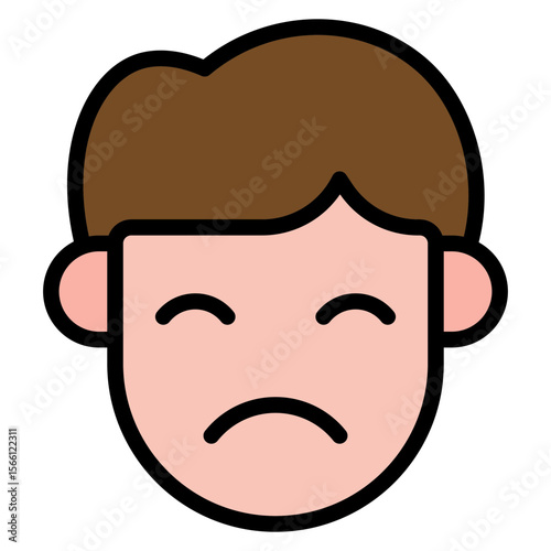 Reflective icon vector image. Can be used for Human Emotions.