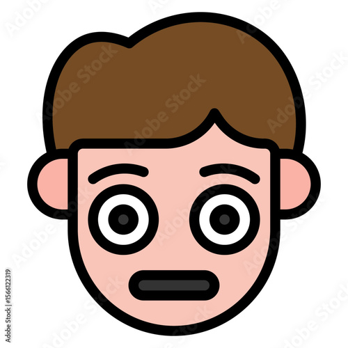 Shameful icon vector image. Can be used for Human Emotions.
