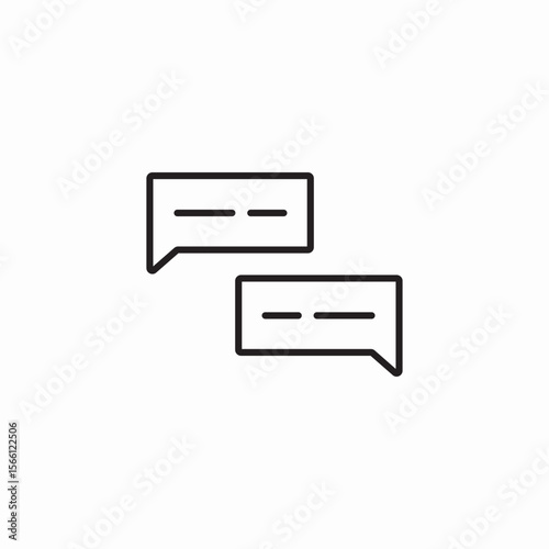 chat bubbles icon sign vector