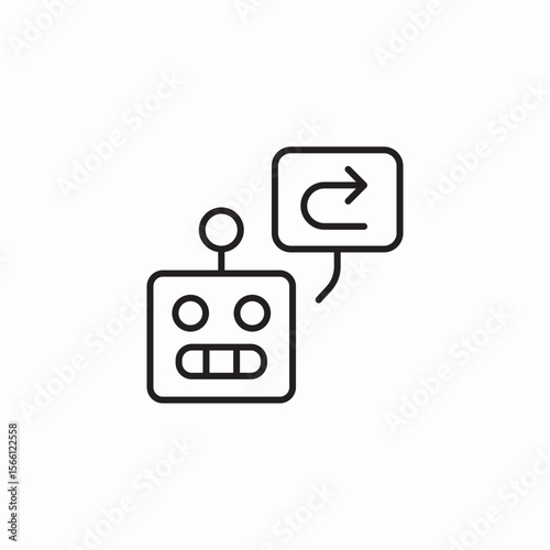chatbot reply icon sign vector