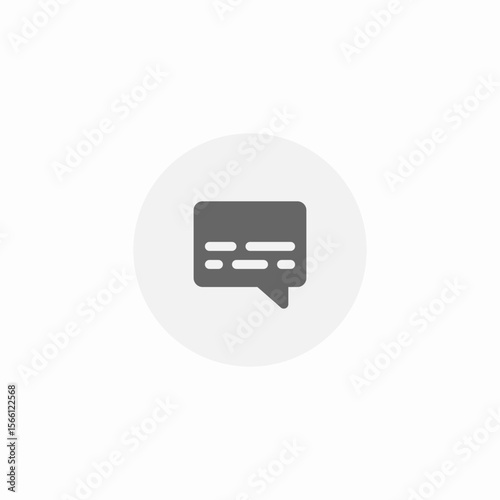 chat message icon sign vector