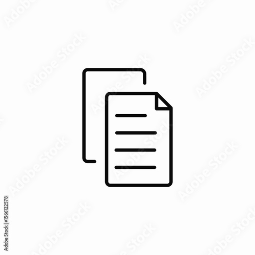 copy document icon sign vector