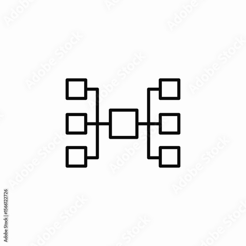data structure icon sign vector