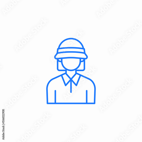 female golfer icon sign vector