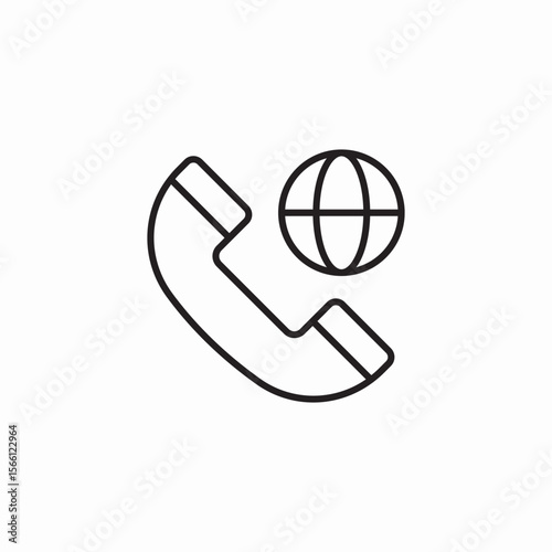global call icon sign vector