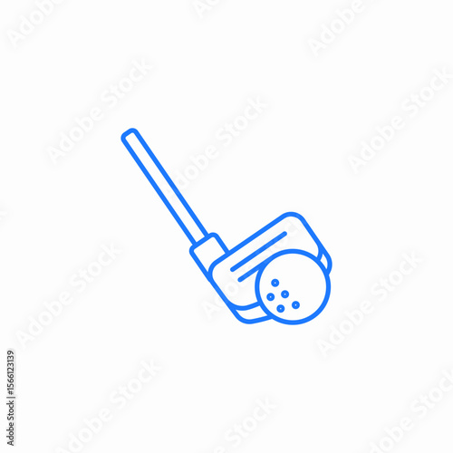 golf club ball icon sign vector