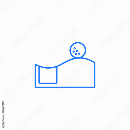 golf green ball icon sign vector