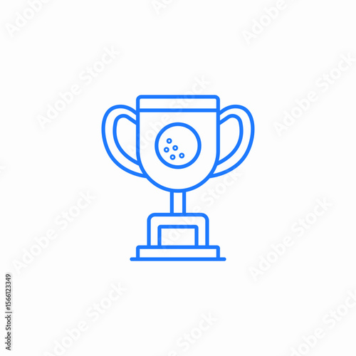golf trophy icon sign vector