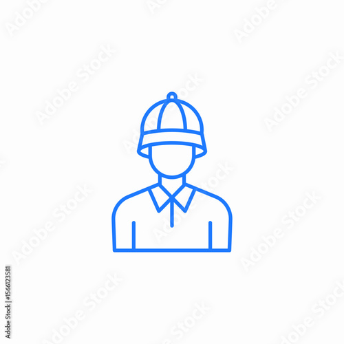 male golfer icon sign vector