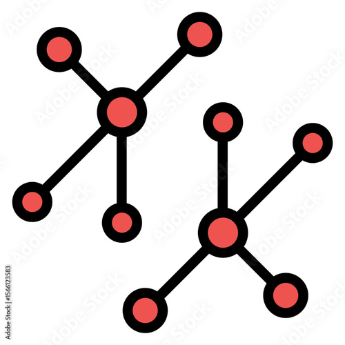 Network icon vector image. Can be used for Data Science.
