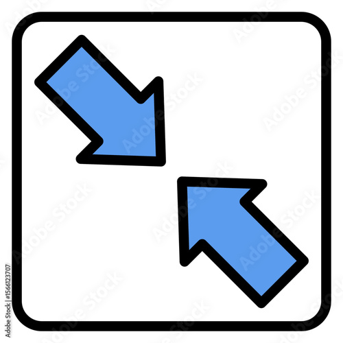 Collapse icon vector image. Can be used for Burnout.