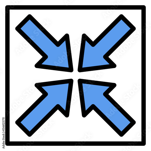 Collapse icon vector image. Can be used for Burnout.