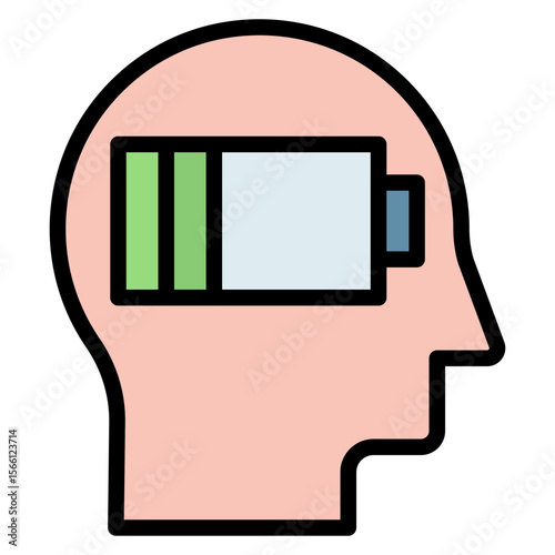 Burnout icon vector image. Can be used for Burnout.