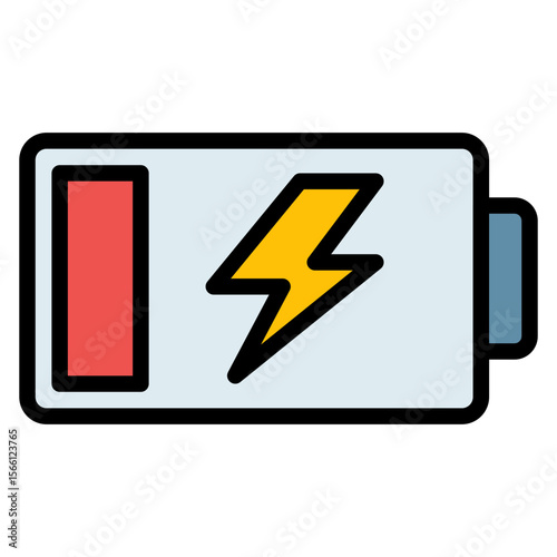 Drained Battery icon vector image. Can be used for Burnout.