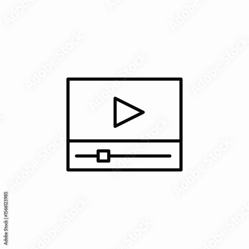 play button icon sign vector