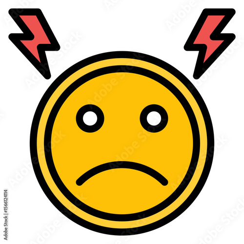 Tension icon vector image. Can be used for Burnout.