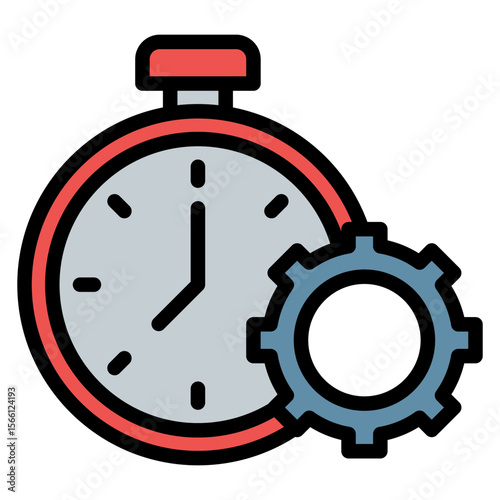 Time Crunch icon vector image. Can be used for Burnout.