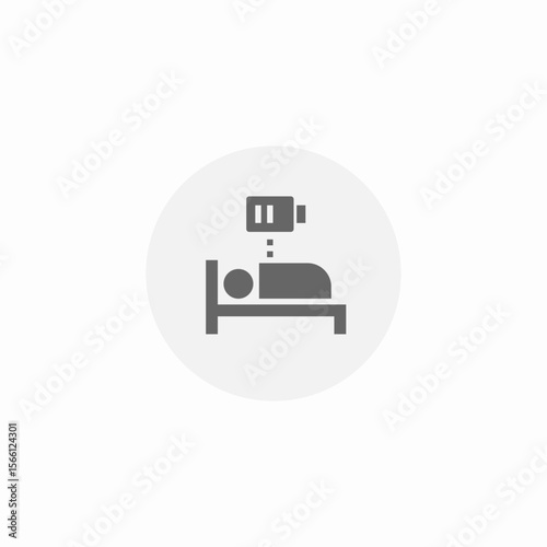 sleep monitoring icon sign vector