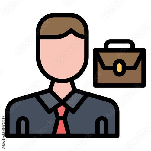 Entrepreneur icon vector image. Can be used for Urban Tribes.
