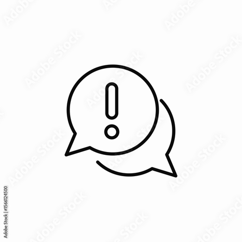 warning message icon sign vector