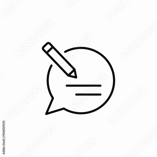 write feedback icon sign vector