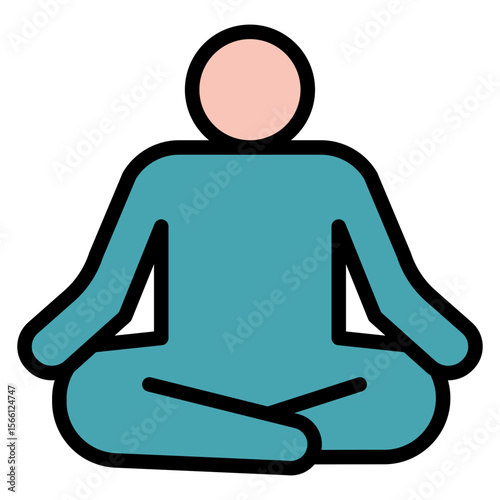 Yogi icon vector image. Can be used for Urban Tribes.