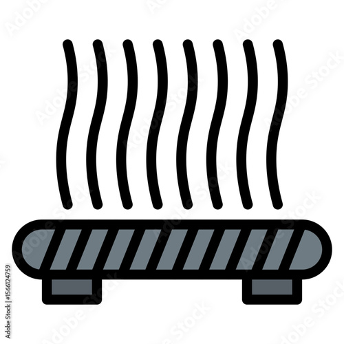 Bed Adhesion icon vector image. Can be used for 3d Printing.