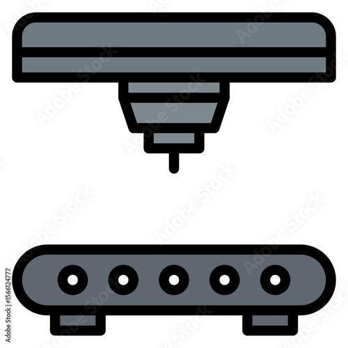 Bed Leveling icon vector image. Can be used for 3d Printing.